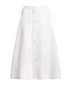 Polo Ralph Lauren Button-front Midi Skirt