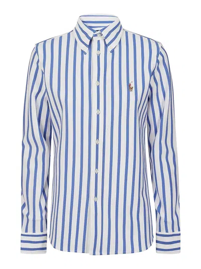 Polo Ralph Lauren Button Front Shirt In Blue