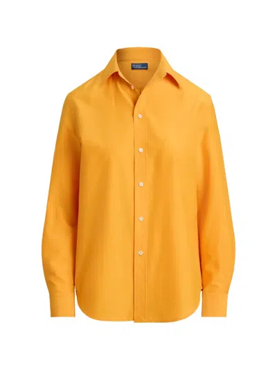 Polo Ralph Lauren Button Shirt In Orange