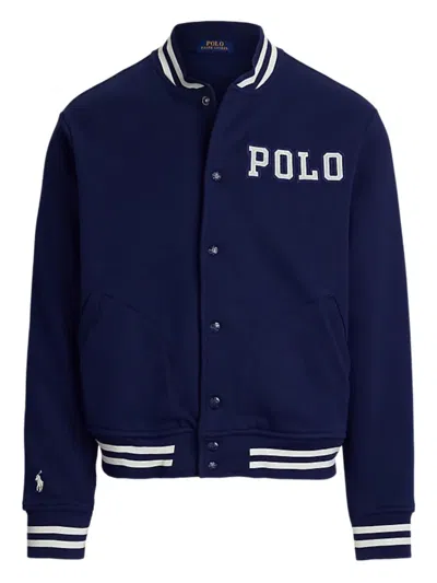 POLO RALPH LAUREN BUTTON STRIPED-DETAIL JACKET
