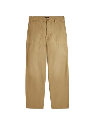 Polo Ralph Lauren Button Trousers In Brown