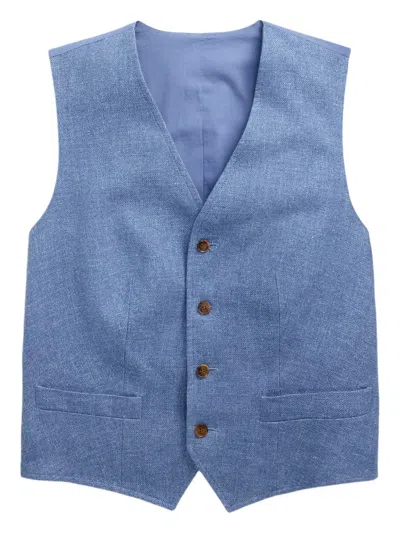 Polo Ralph Lauren Button-up Waistcoat In Blue