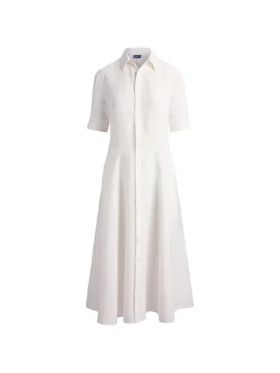 Polo Ralph Lauren Button-down Maxi Dress In White