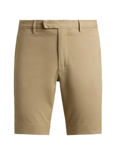 Polo Ralph Lauren Buttoned Chino Shorts In Brown
