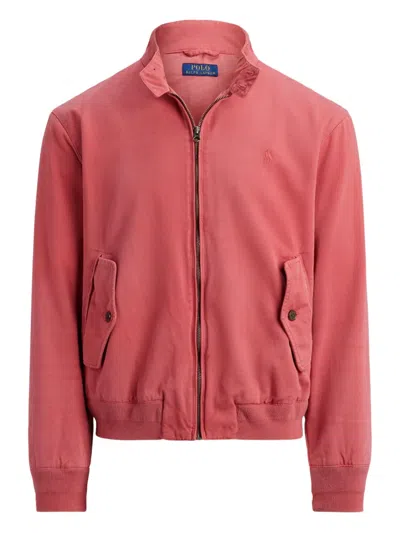 Polo Ralph Lauren Buttoned Cotton Jacket In Red