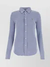 POLO RALPH LAUREN BUTTONED CUFFS OXFORD SHIRT WITH EMBROIDERED LOGO