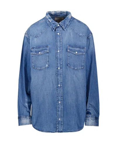 Polo Ralph Lauren Denim Shirt Shirt, Blouse In Blue