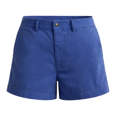 Polo Ralph Lauren Buttoned Mini Shorts In Blue