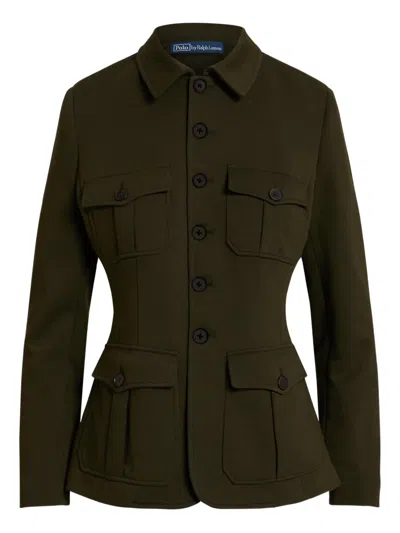 Polo Ralph Lauren Buttoned Pocket Jacket In Green