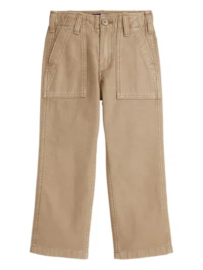 Polo Ralph Lauren Kids' Buttoned-pockets Cotton Pants In Neutral