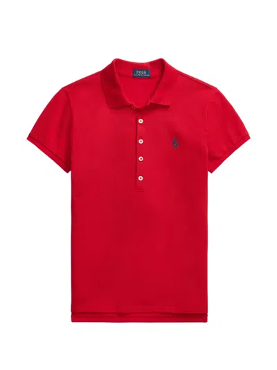 Polo Ralph Lauren Fuchsia Cotton Piquet Slim-fit Polo Shirt In Red