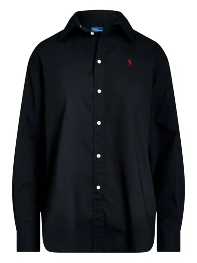 Polo Ralph Lauren Buttoned Shirt In Black
