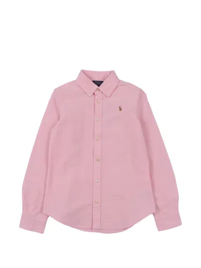 Polo Ralph Lauren Kids' Buttoned Shirt In Pink