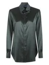 Polo Ralph Lauren Smooth Black Button-up Shirt In Green