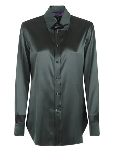 Polo Ralph Lauren Smooth Black Button-up Shirt In Blue