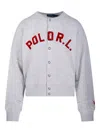 Polo Ralph Lauren Buttoned Sweatshirt In Gray