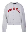Polo Ralph Lauren Buttoned Sweatshirt In Gray