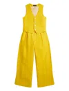 Polo Ralph Lauren Buttoned Trousers Set In Yellow