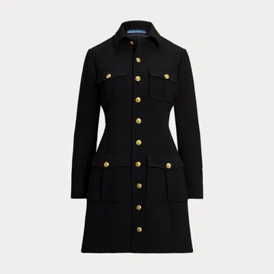 Polo Ralph Lauren Buttoned Wool Jacket In Black