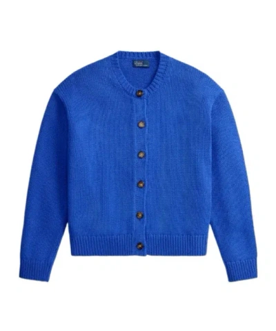 Polo Ralph Lauren Button-up Cardigan In Blue