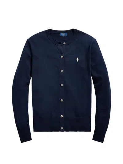 Polo Ralph Lauren Button-up Cardigan In Blue