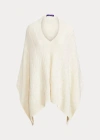 Polo Ralph Lauren Cable Cashmere Poncho Scarf In Black