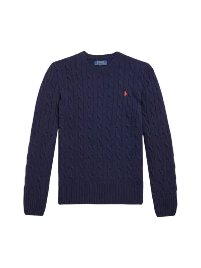 Polo Ralph Lauren Cable Cn Po-sweater-pullover In Blue