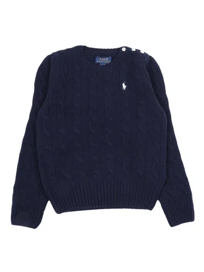 Polo Ralph Lauren Cable Cn-sweater-pullover In Blue