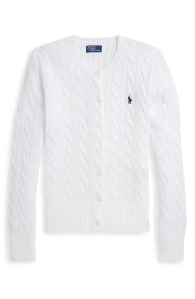 POLO RALPH LAUREN POLO RALPH LAUREN CABLE COTTON CREWNECK CARDIGAN