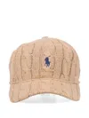 Polo Ralph Lauren Cable-knit Baseball Cap In Multi