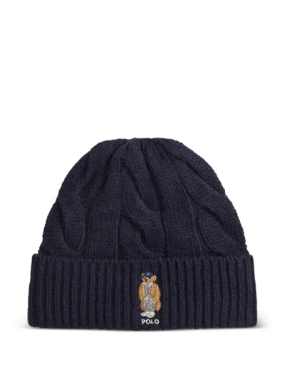 Polo Ralph Lauren Cable-knit Beanie In Blue