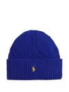 Polo Ralph Lauren Cable-knit Beanie In Blue