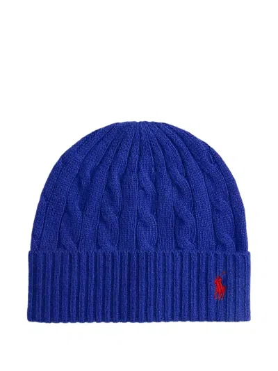 Polo Ralph Lauren Cable-knit Beanie In Blue