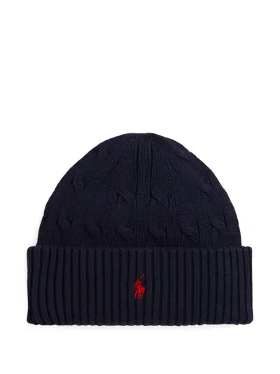 Polo Ralph Lauren Kids' Cable-knit Beanie Hat In Black