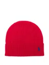 Polo Ralph Lauren Cable-knit Wool And Cashmere Beanie Accessories In Red