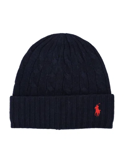 Polo Ralph Lauren Beanie Cable In Hunter Navy