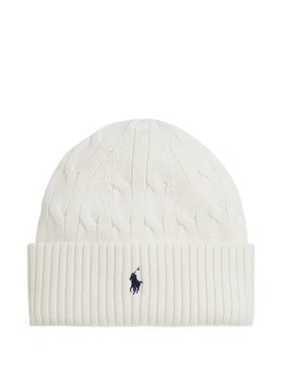 Polo Ralph Lauren Kids' Cable-knit Beanie In White