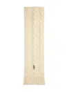 Polo Ralph Lauren Cable-knit Bear-embroidered Scarf
