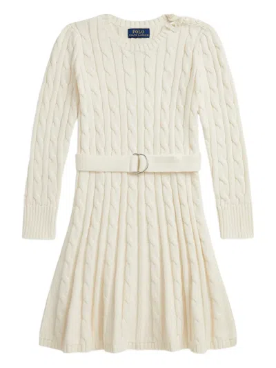 POLO RALPH LAUREN CABLE-KNIT BELTED DRESS