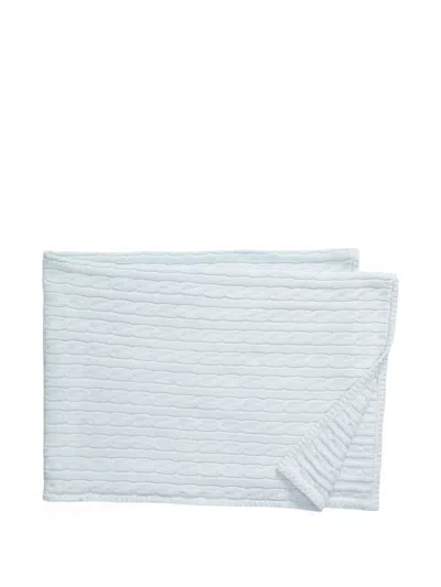 Polo Ralph Lauren Cable-knit Blanket In Blue