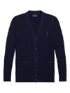 Polo Ralph Lauren Kids' Cable-knit Button-down Cardigan In Blue