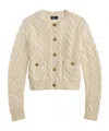Polo Ralph Lauren Cable-knit Button-down Cardigan In White