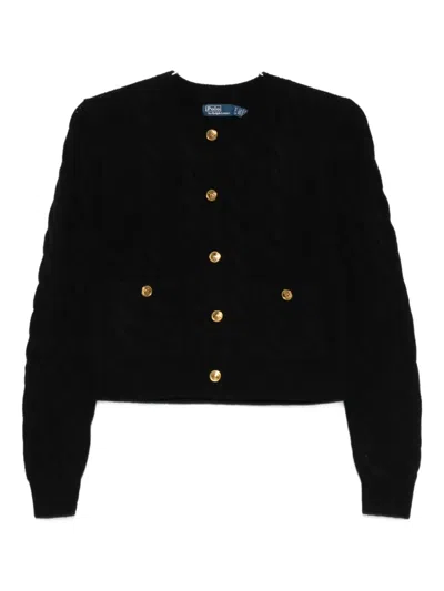 POLO RALPH LAUREN CABLE-KNIT BUTTONED CARDIGAN