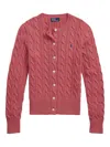 Polo Ralph Lauren Cable-knit Cotton Crewneck Cardigan