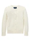 Polo Ralph Lauren Cable-knit Cardigan In White