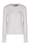 Polo Ralph Lauren Logo Contrast Knit Cardigan