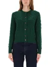 Polo Ralph Lauren Cable-knit Cardigan In Green