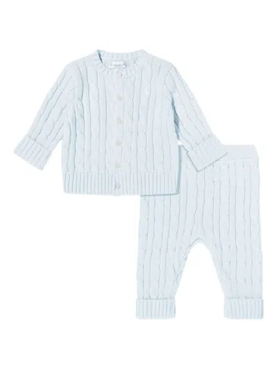 Polo Ralph Lauren Babies' Cable-knit Cardigan And Trousers