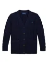 Polo Ralph Lauren Kids' Cable-knit Cardigan In Blue