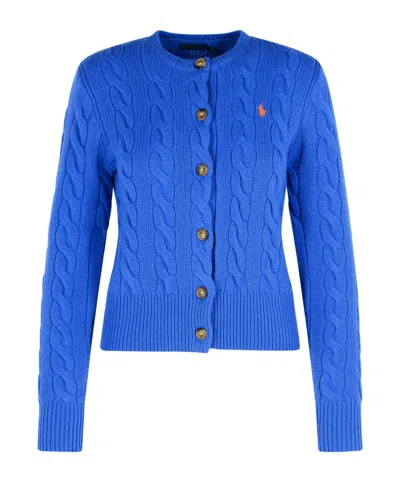 Polo Ralph Lauren Cable-knit Cardigan In Brown